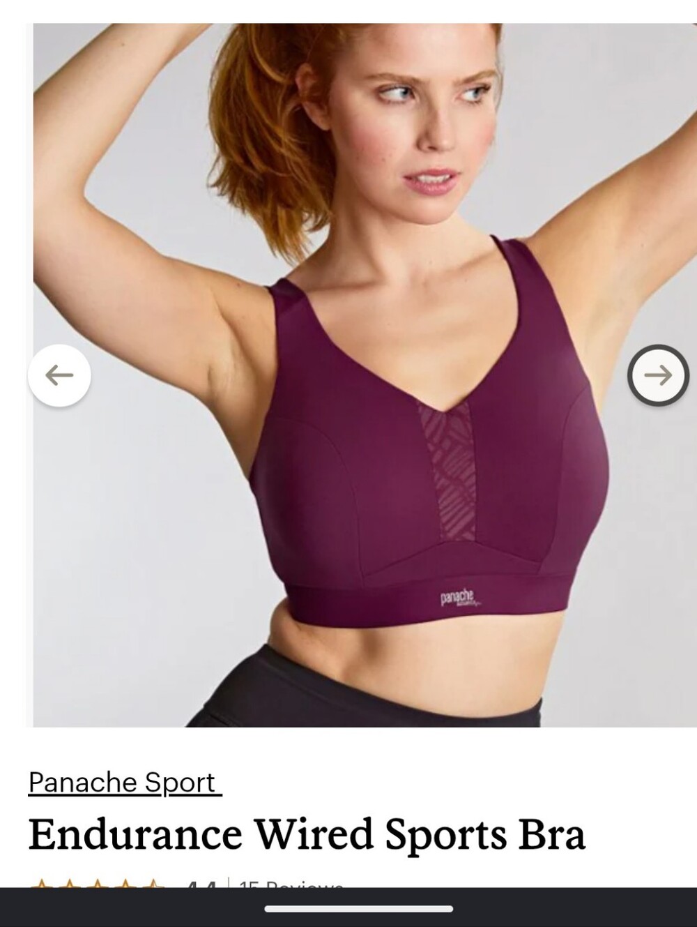 Panache Sports Bra NWT